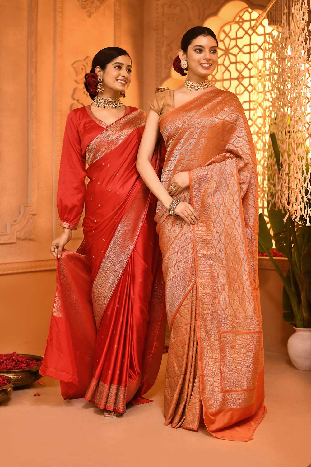 Banarasi Handloom Saree With Blouse Banarasi Handloom Saree With Blouse