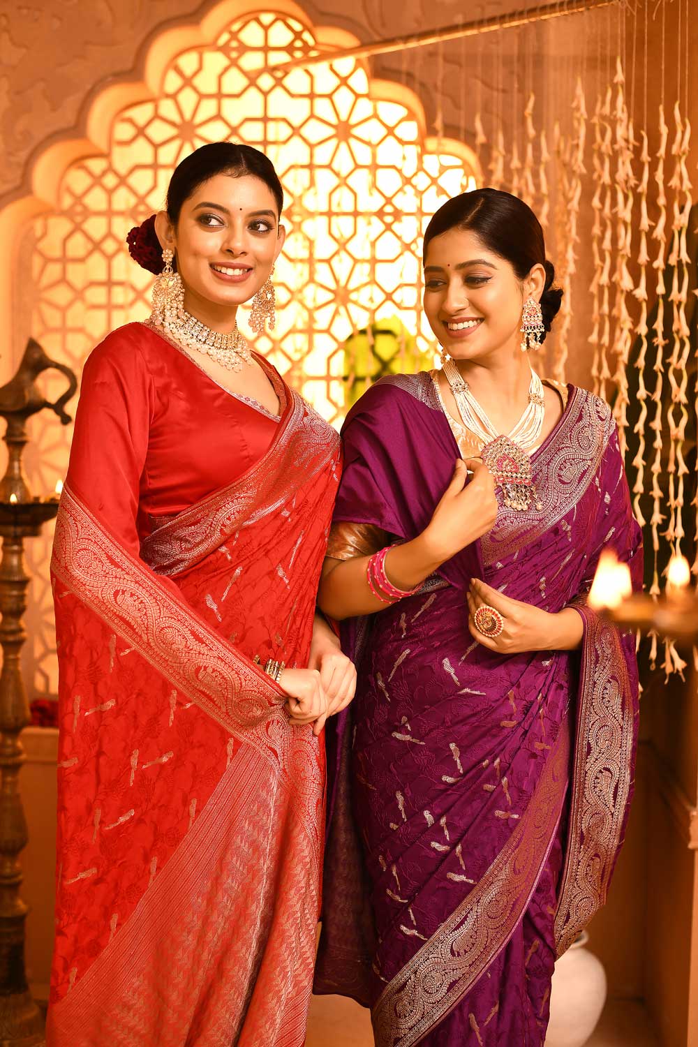 Katan Mushru satin Banarasi Handloom Saree Katan Mushru satin Banarasi Handloom Saree