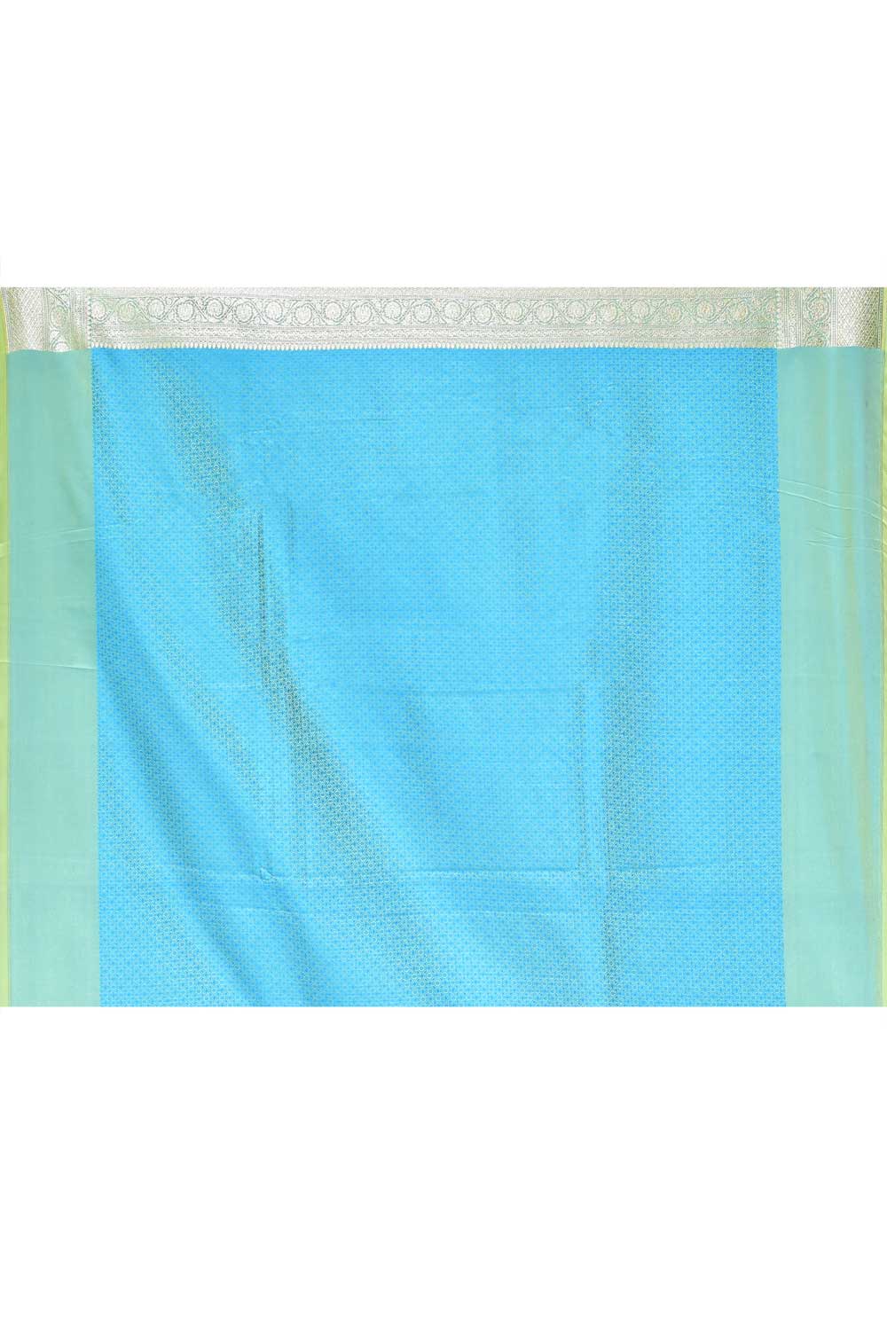 Tanchoi Banarasi Handloom Saree With Handwoven Jaal Tanchoi Banarasi Handloom Saree With Handwoven Jaal