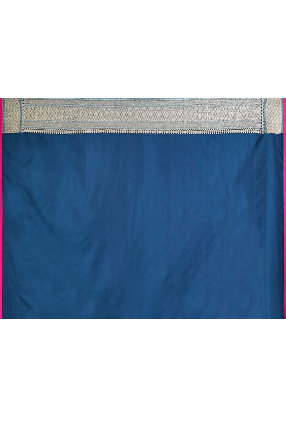 Teal Blue Banarasi Saree With Blouse Teal Blue Banarasi Saree With Blouse