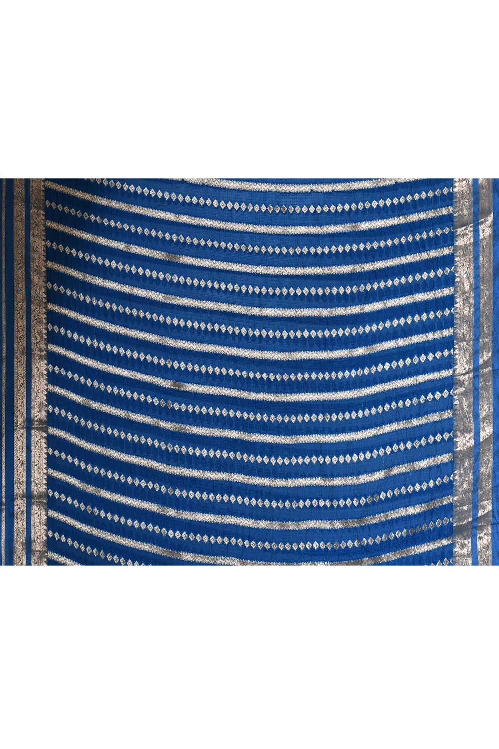 Royal Blue Pure Kota Check Banarasi Handloom Saree With Meenakari Jaal Royal Blue Pure Kota Check Banarasi Handloom Saree With Meenakari Jaal
