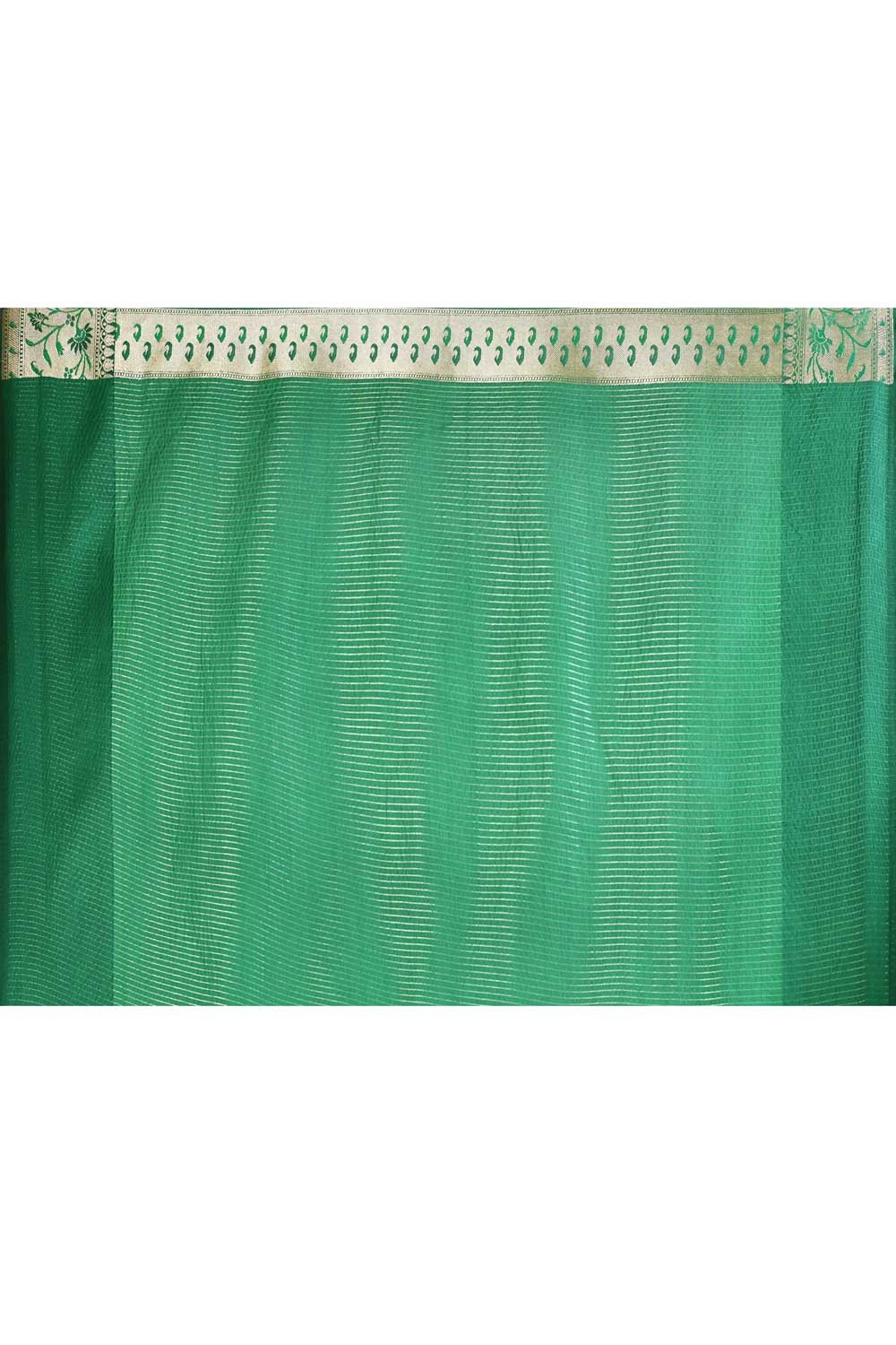 Green Paithani Banarasi Handloom Saree with Meenakari Boota and Border Green Paithani Banarasi Handloom Saree with Meenakari Boota and Border