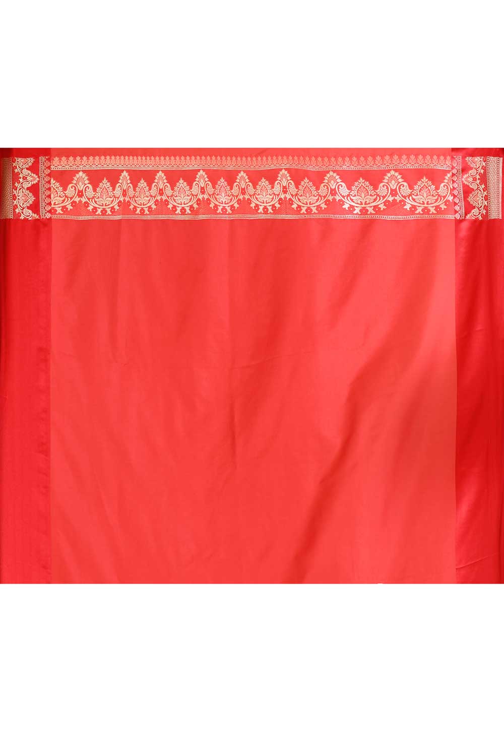 Black - Red Banarasi Handloom Saree with Contrast Meenakari Border Black - Red Banarasi Handloom Saree with Contrast Meenakari Border
