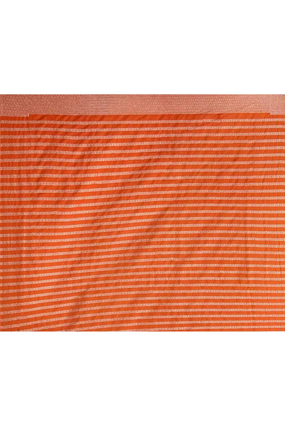 Orange Banarasi Handloom Saree Orange Banarasi Handloom Saree