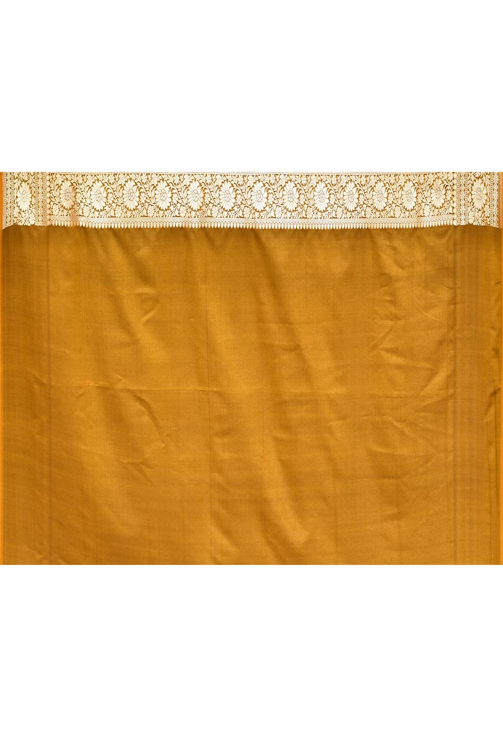 Mustard-Green Semi Katan Mushru Satin  Banarasi Handloom Saree Mustard-Green Semi Katan Mushru Satin  Banarasi Handloom Saree