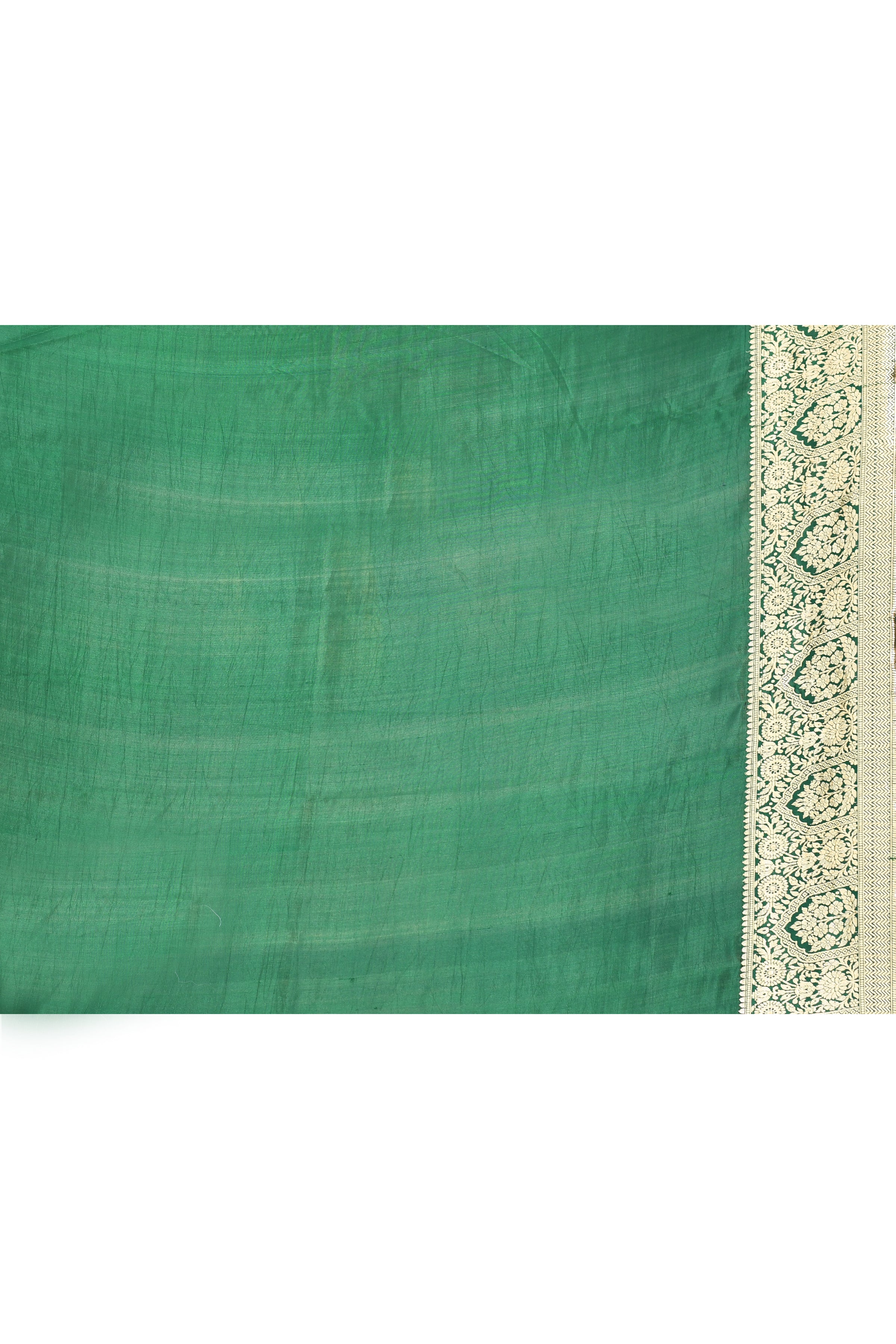 Red- Green Pure Katan Silk Handloom Saree Red- Green Pure Katan Silk Handloom Saree
