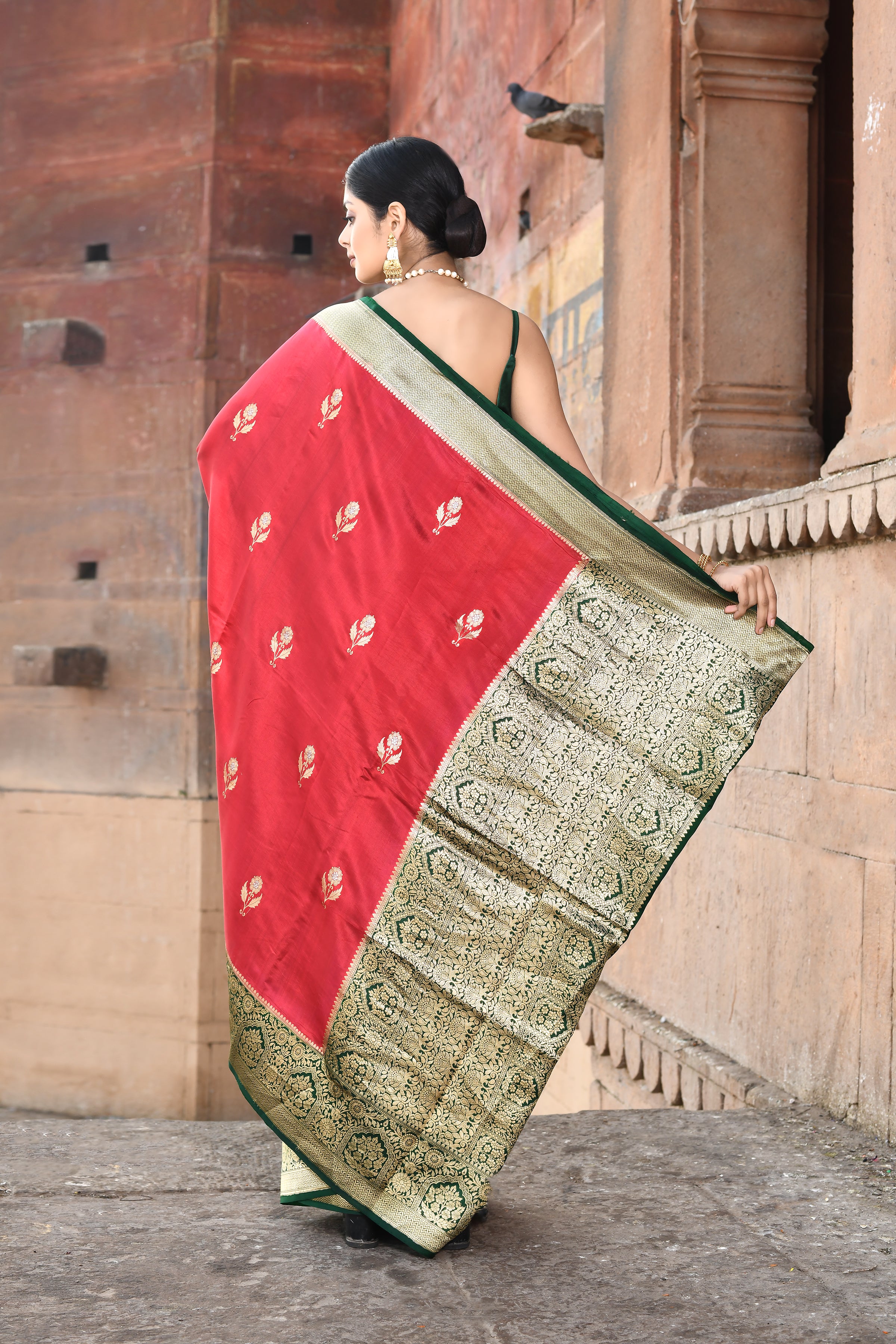 Pure Katan Silk Banarasi Handloom Saree Pure Katan Silk Banarasi Handloom Saree
