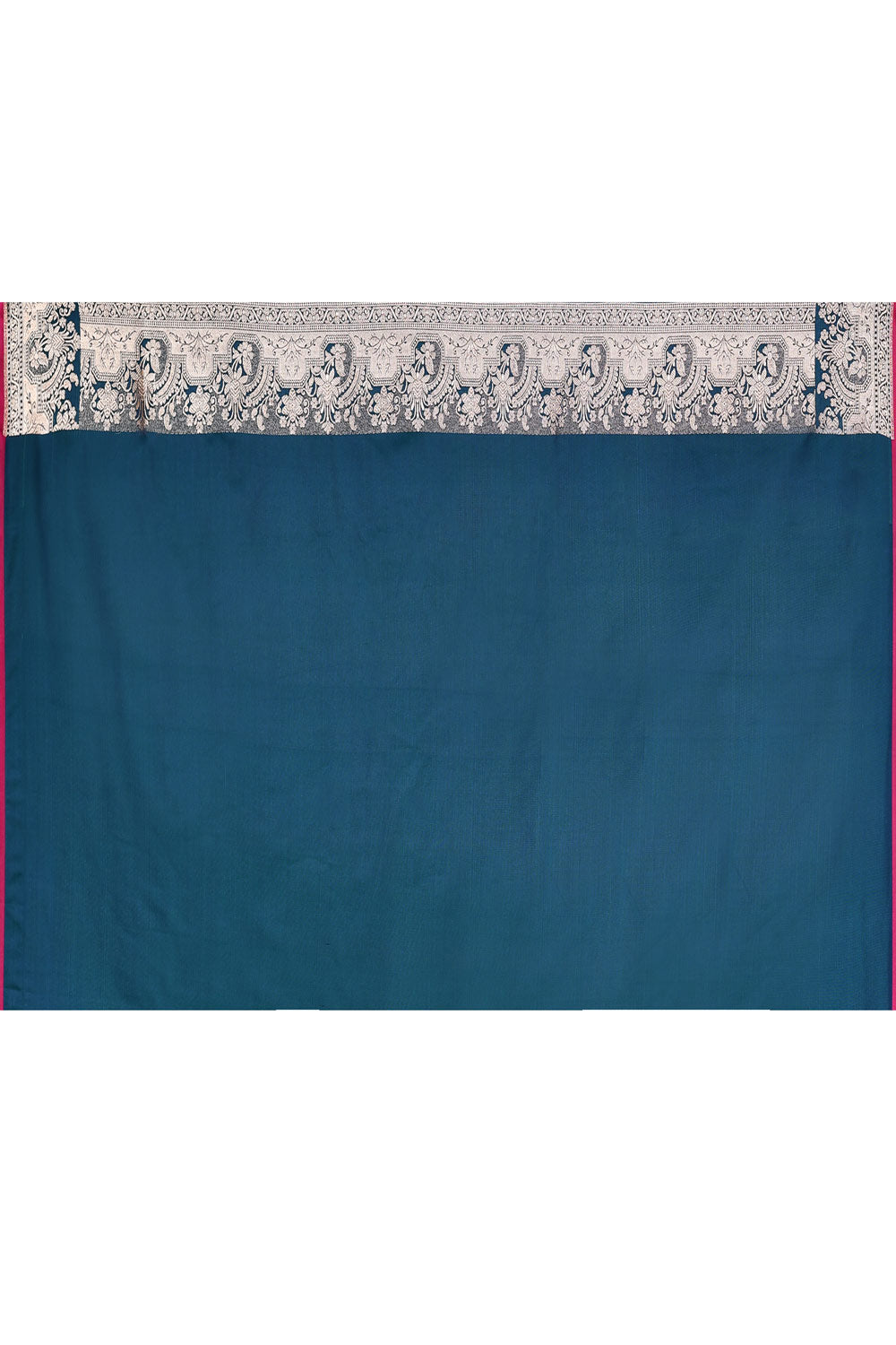 Teal Blue Semi katan Mushru Satin Banarasi Handloom Silk Saree Teal Blue Semi katan Mushru Satin Banarasi Handloom Silk Saree