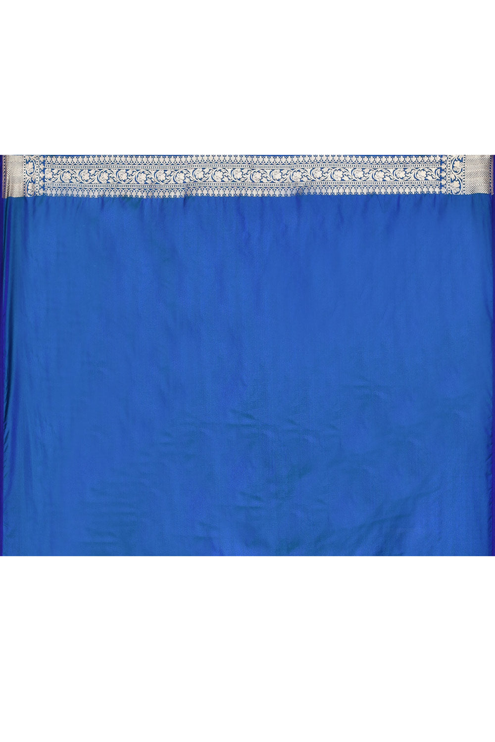 Royal Blue Semi Katan Silk Mushru Satin Banarasi Handloom Saree Royal Blue Semi Katan Silk Mushru Satin Banarasi Handloom Saree