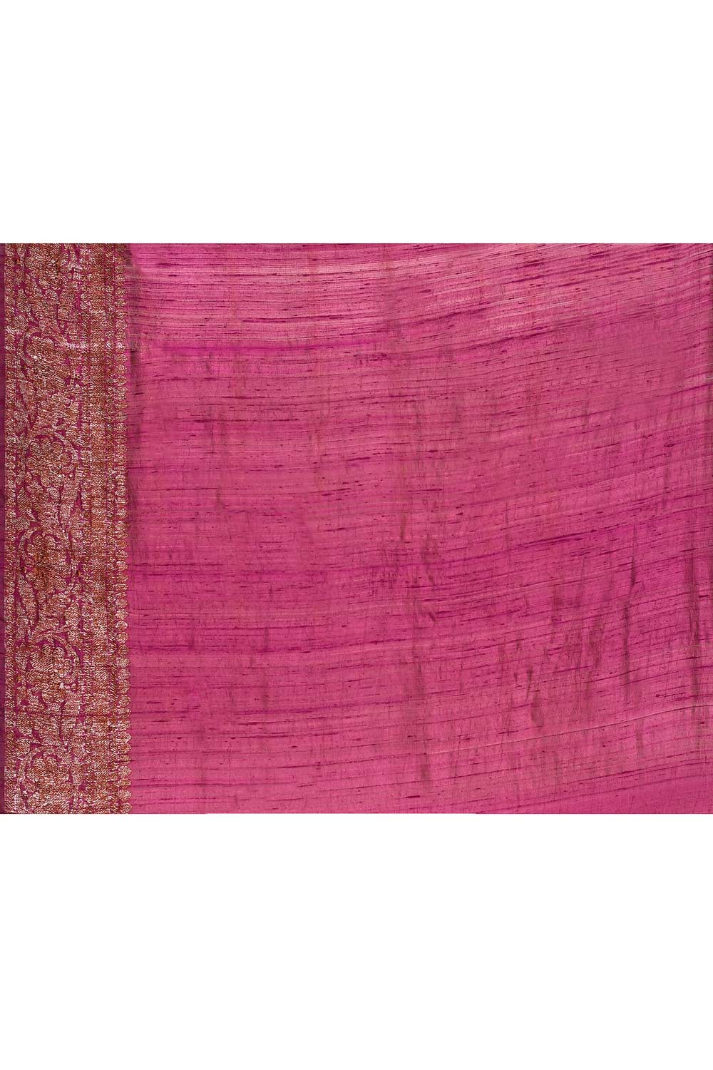 Magenta Pure Tussar Silk Banarasi Handloom Silk Saree Magenta Pure Tussar Silk Banarasi Handloom Silk Saree