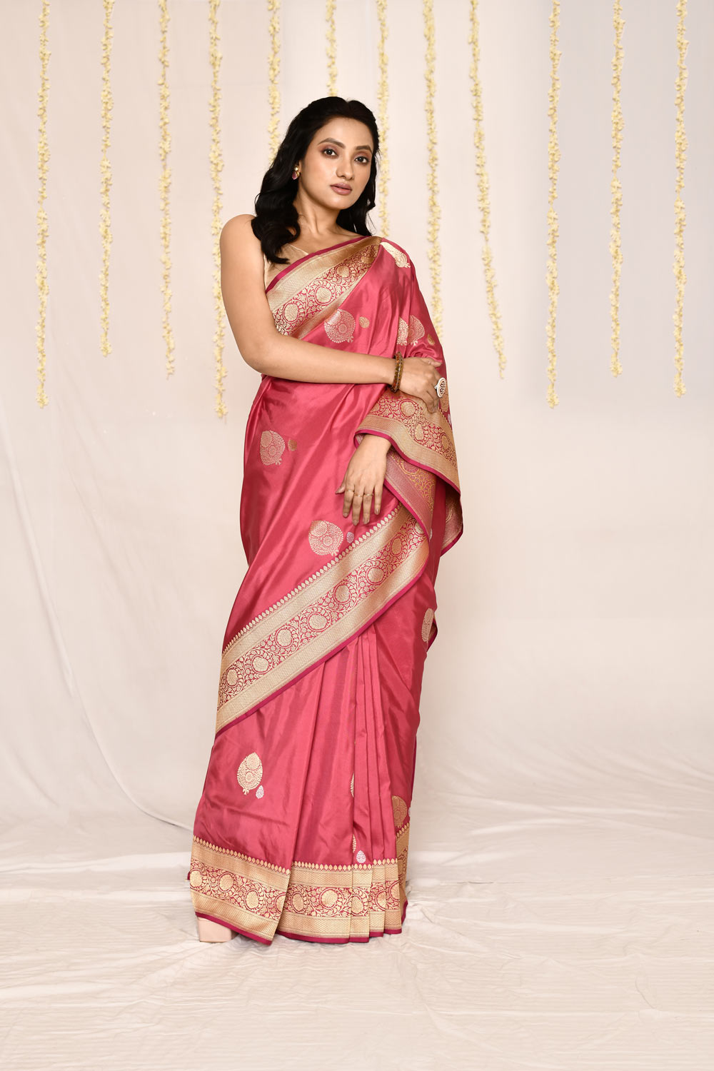 Blush Pink Pure Katan Silk Banarasi Handloom Silk Saree Blush Pink Pure Katan Silk Banarasi Handloom Silk Saree