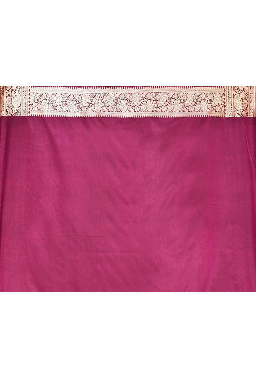 Magenta Pink Semi Katan Mushru Satin Banarasi Handloom Silk Saree Magenta Pink Semi Katan Mushru Satin Banarasi Handloom Silk Saree