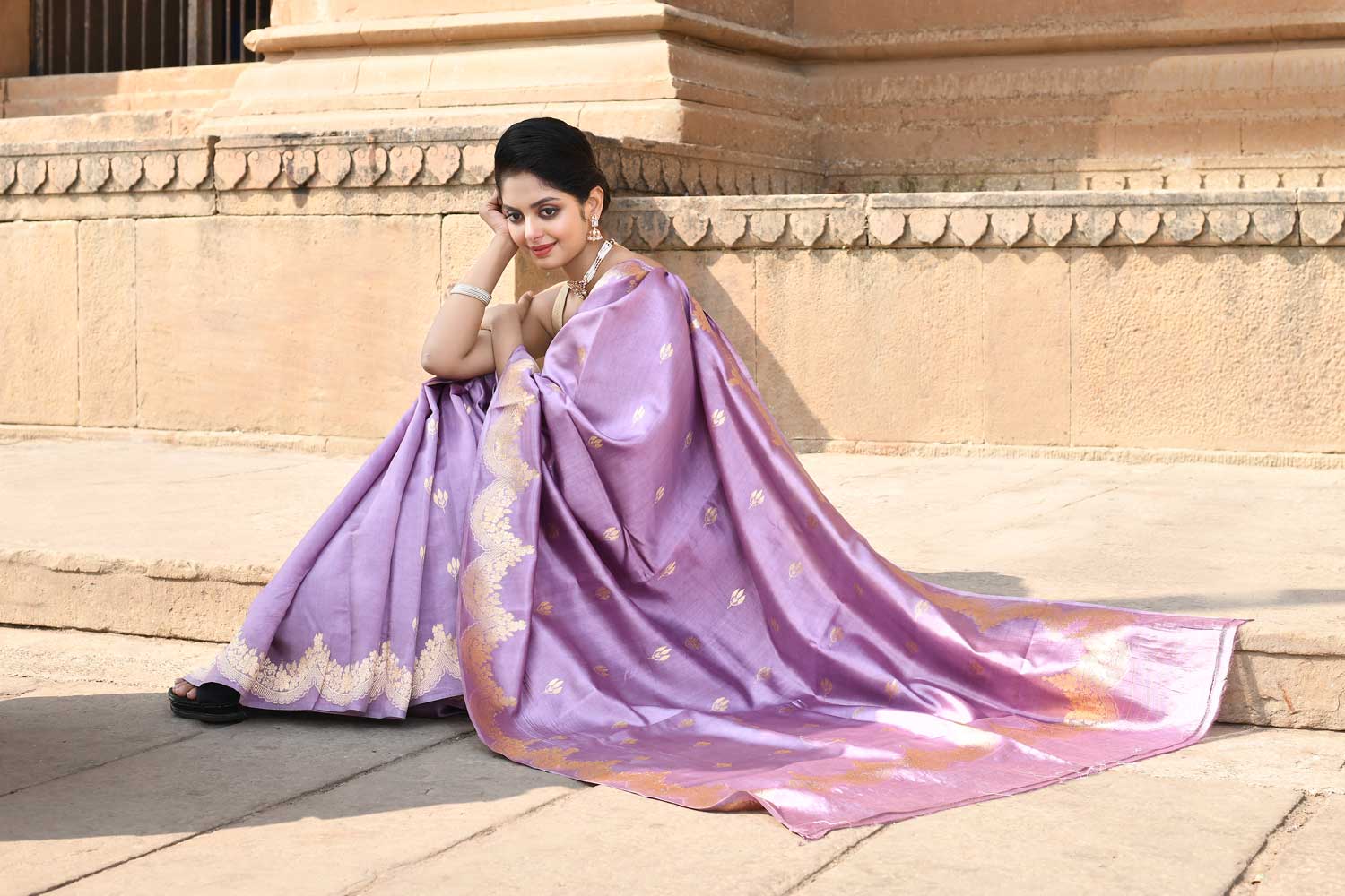 Pure Katan Silk Banarasi Handloom Saree Pure Katan Silk Banarasi Handloom Saree