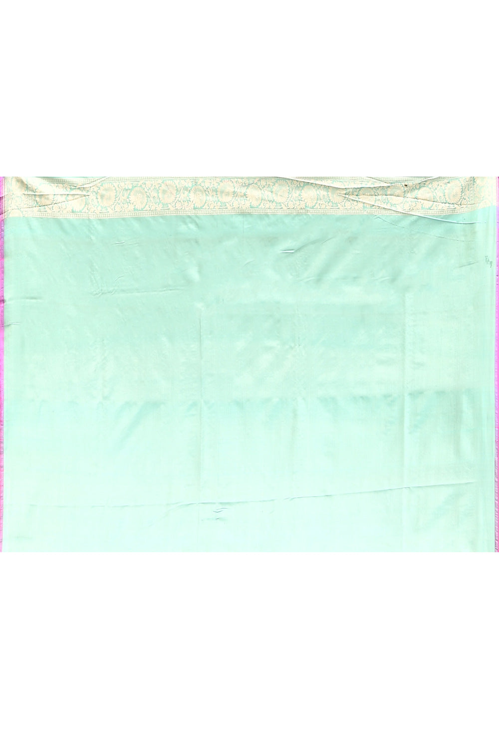Mint Green Pure Katan Silk Banarasi Handloom Saree Mint Green Pure Katan Silk Banarasi Handloom Saree