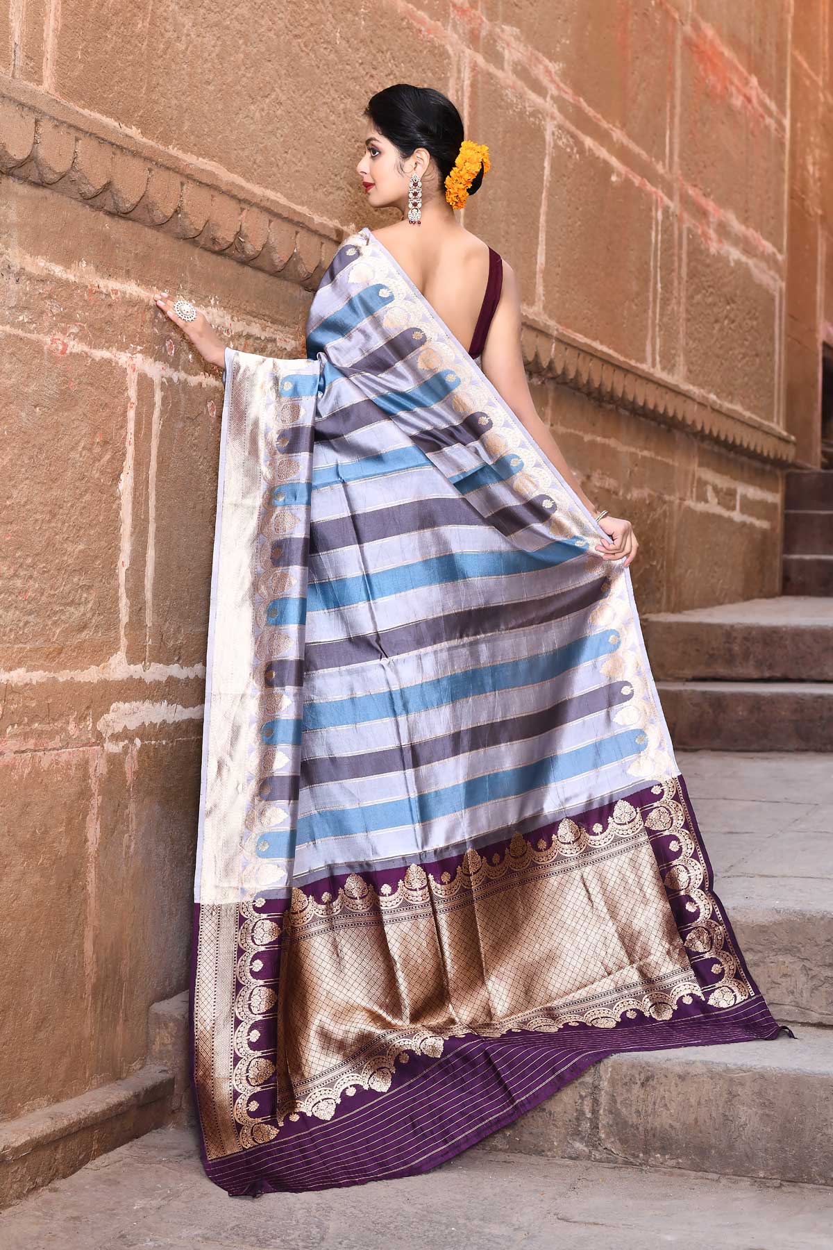 Pure Katan Silk Banarasi Handloom 'Rangkat' Saree Pure Katan Silk Banarasi Handloom 'Rangkat' Saree