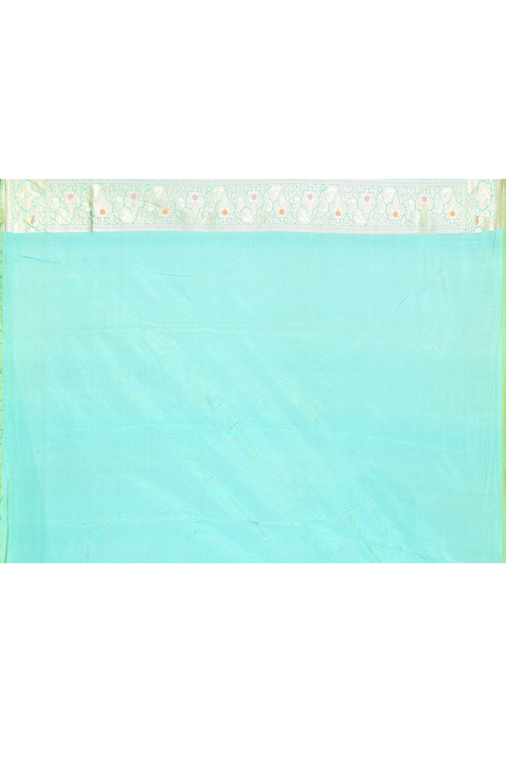 Mint Green Pure Katan Banarasi Handloom Silk Saree Mint Green Pure Katan Banarasi Handloom Silk Saree
