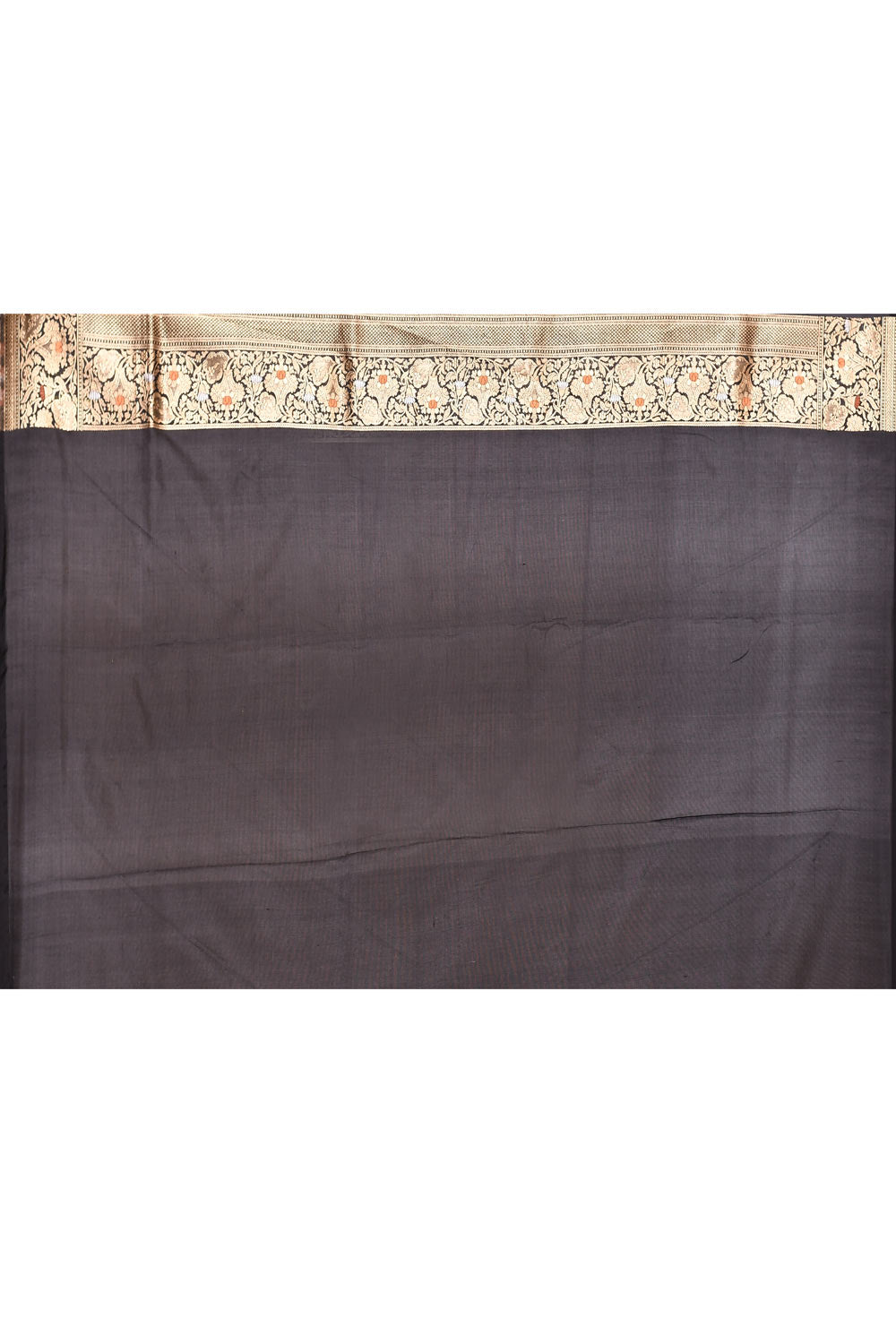 Midnight Black  Pure Katan Silk Banarasi Handloom Silk Saree Midnight Black  Pure Katan Silk Banarasi Handloom Silk Saree