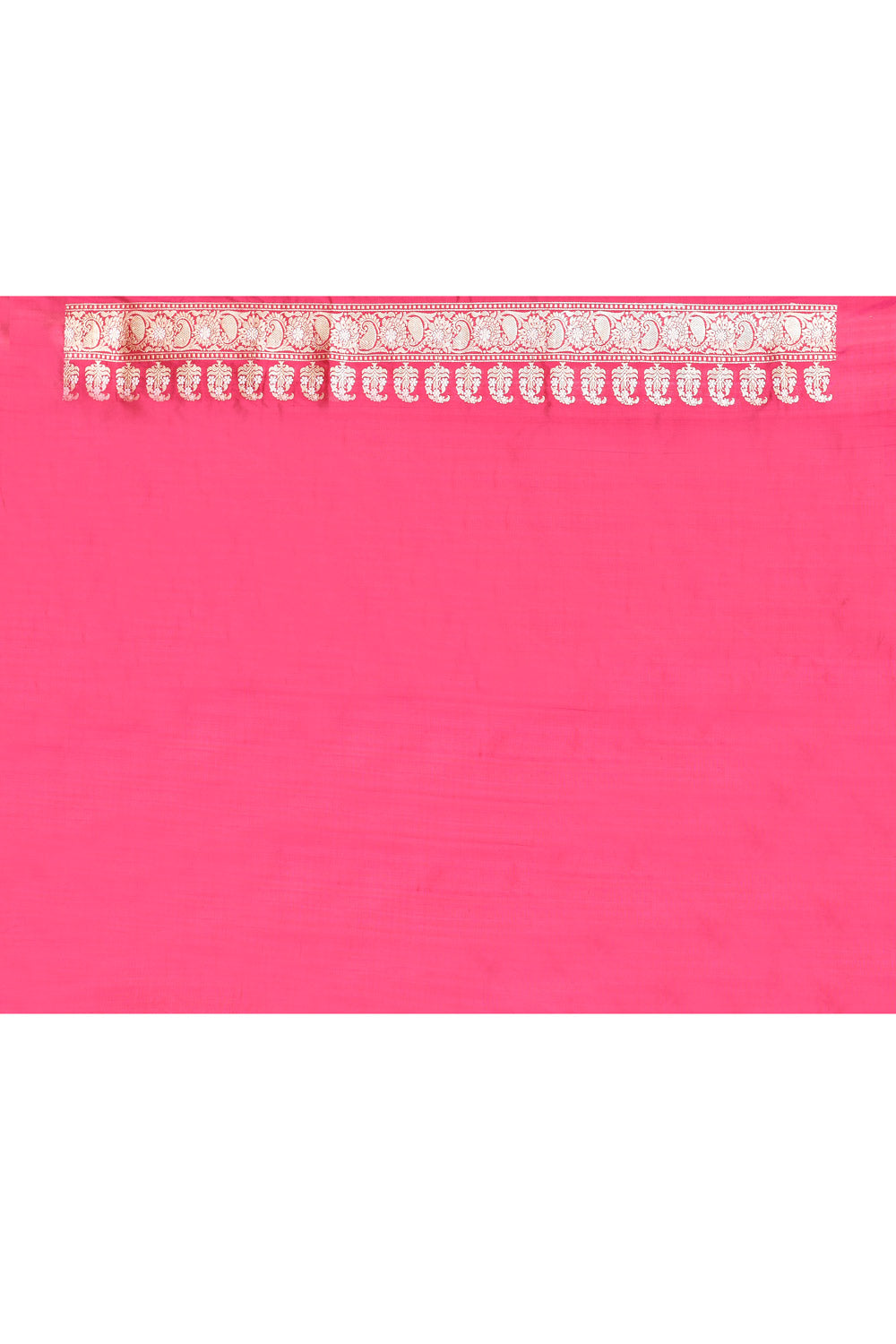 Rani Pink Pure Katan Banarasi Handloom Silk Saree Rani Pink Pure Katan Banarasi Handloom Silk Saree