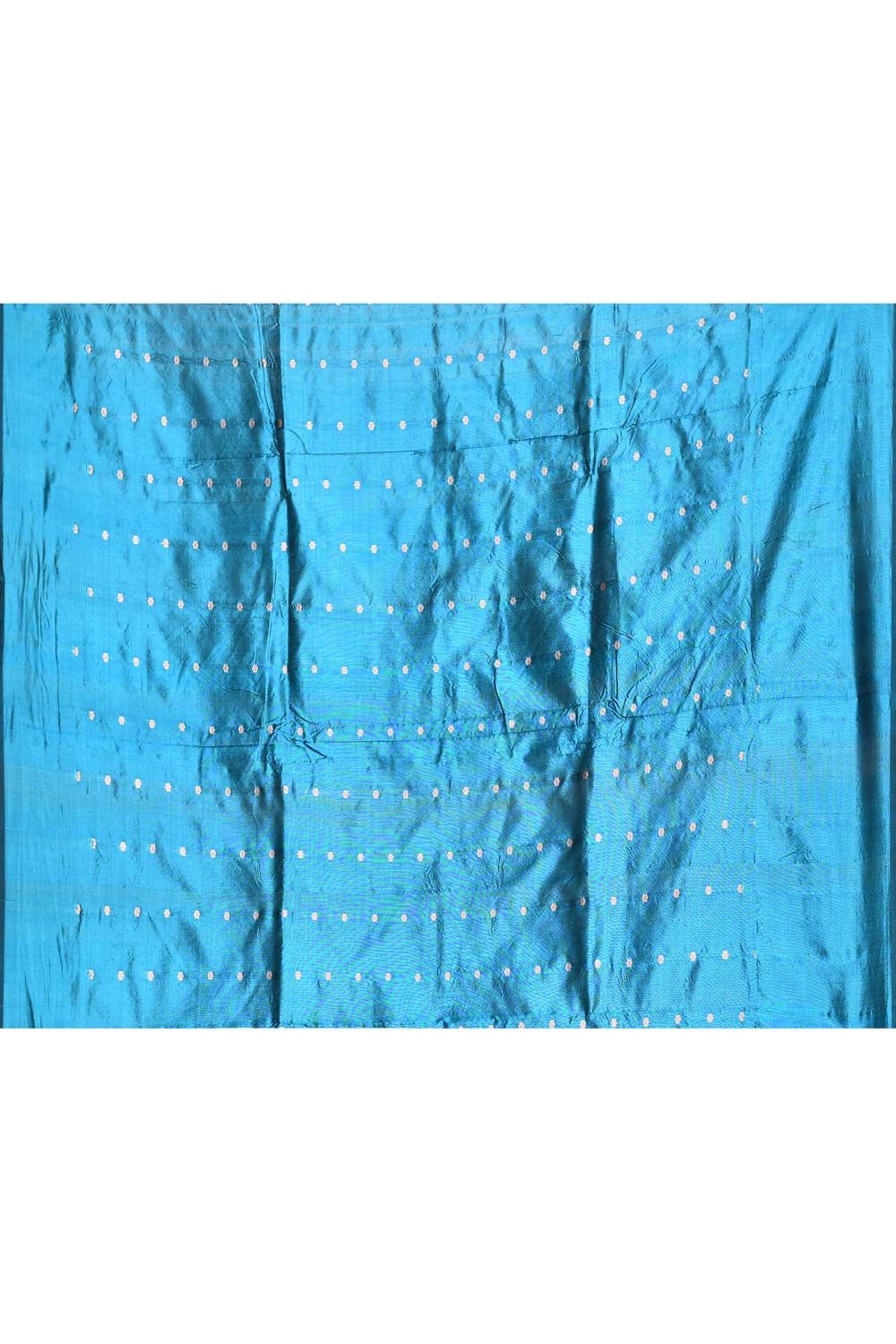 Ocean Blue Pure Katan Silk Banarasi Handloom Silk Saree Ocean Blue Pure Katan Silk Banarasi Handloom Silk Saree