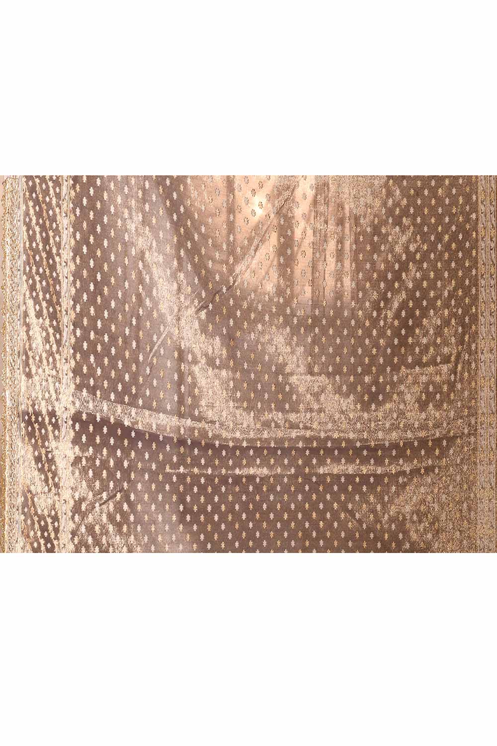 Blue -  Grey Banarasi Tissue Handloom saree Blue -  Grey Banarasi Tissue Handloom saree