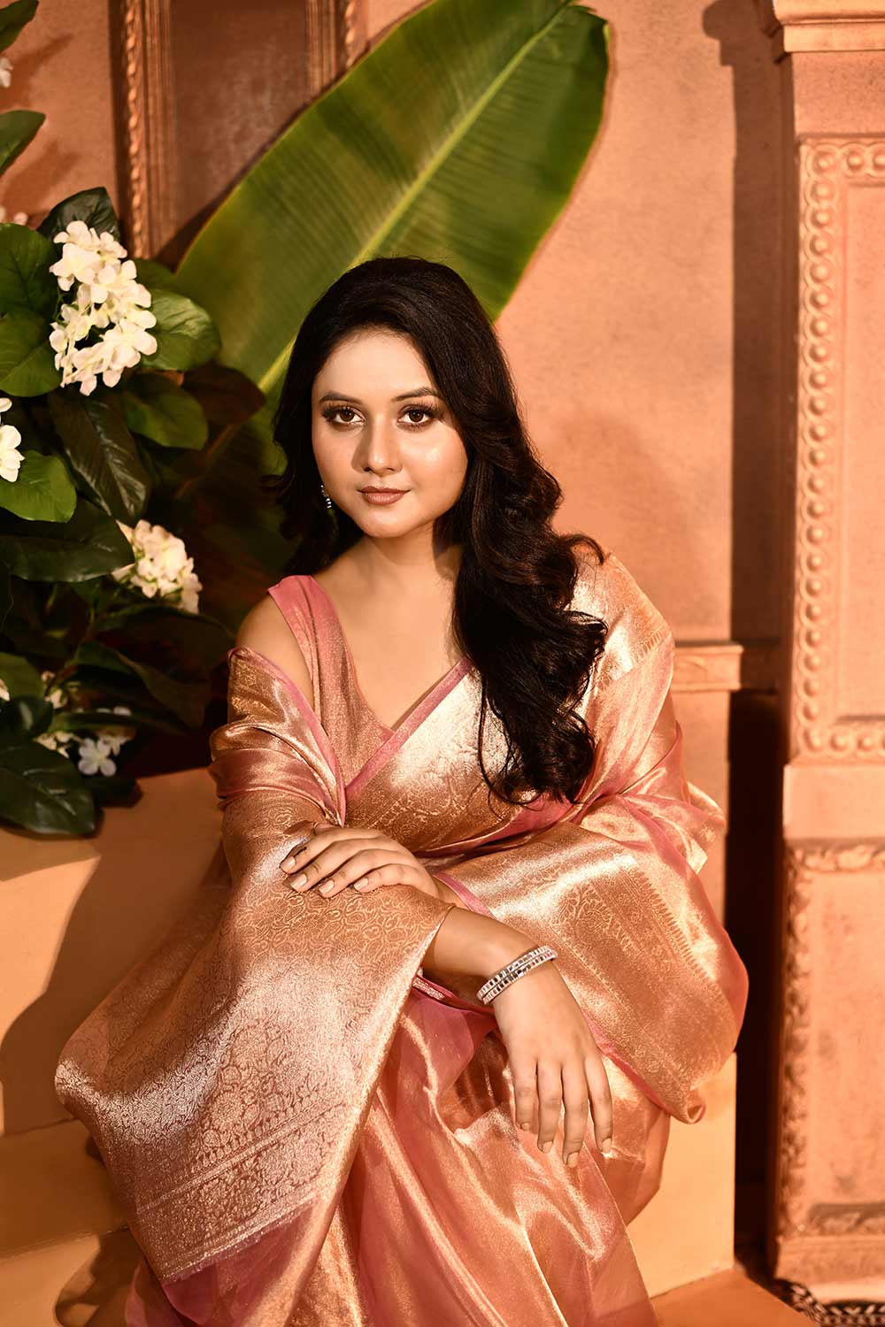 Pure Kora Silk Tissue Banarasi Handloom Sarees Pure Kora Silk Tissue Banarasi Handloom Sarees