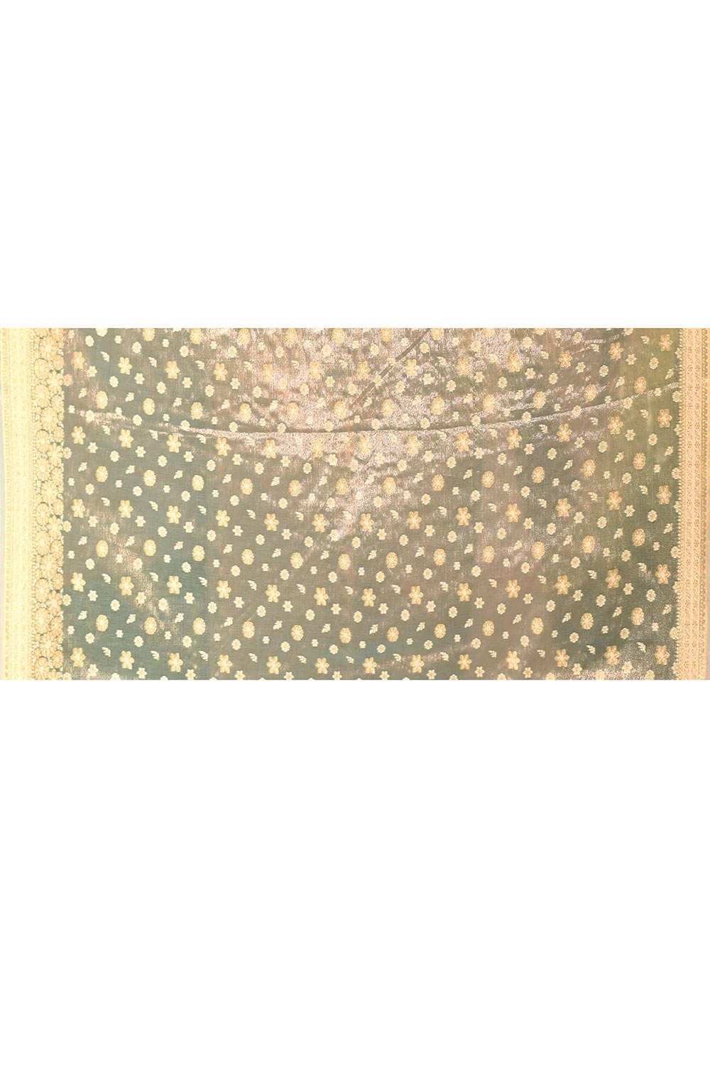 Pastel Blue Banarasi Tissue Handloom Saree Pastel Blue Banarasi Tissue Handloom Saree