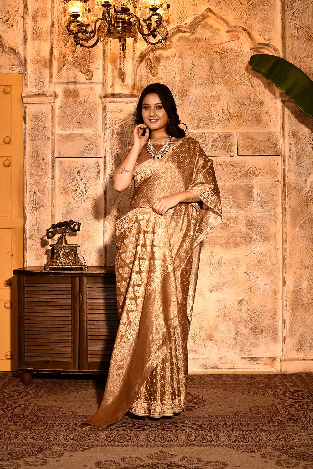 Metallic Banarasi Tissue Handloom Saree Metallic Banarasi Tissue Handloom Saree