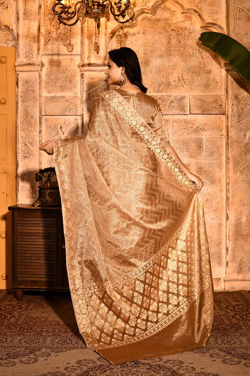 Metallic Banarasi Tissue Handloom Saree Metallic Banarasi Tissue Handloom Saree