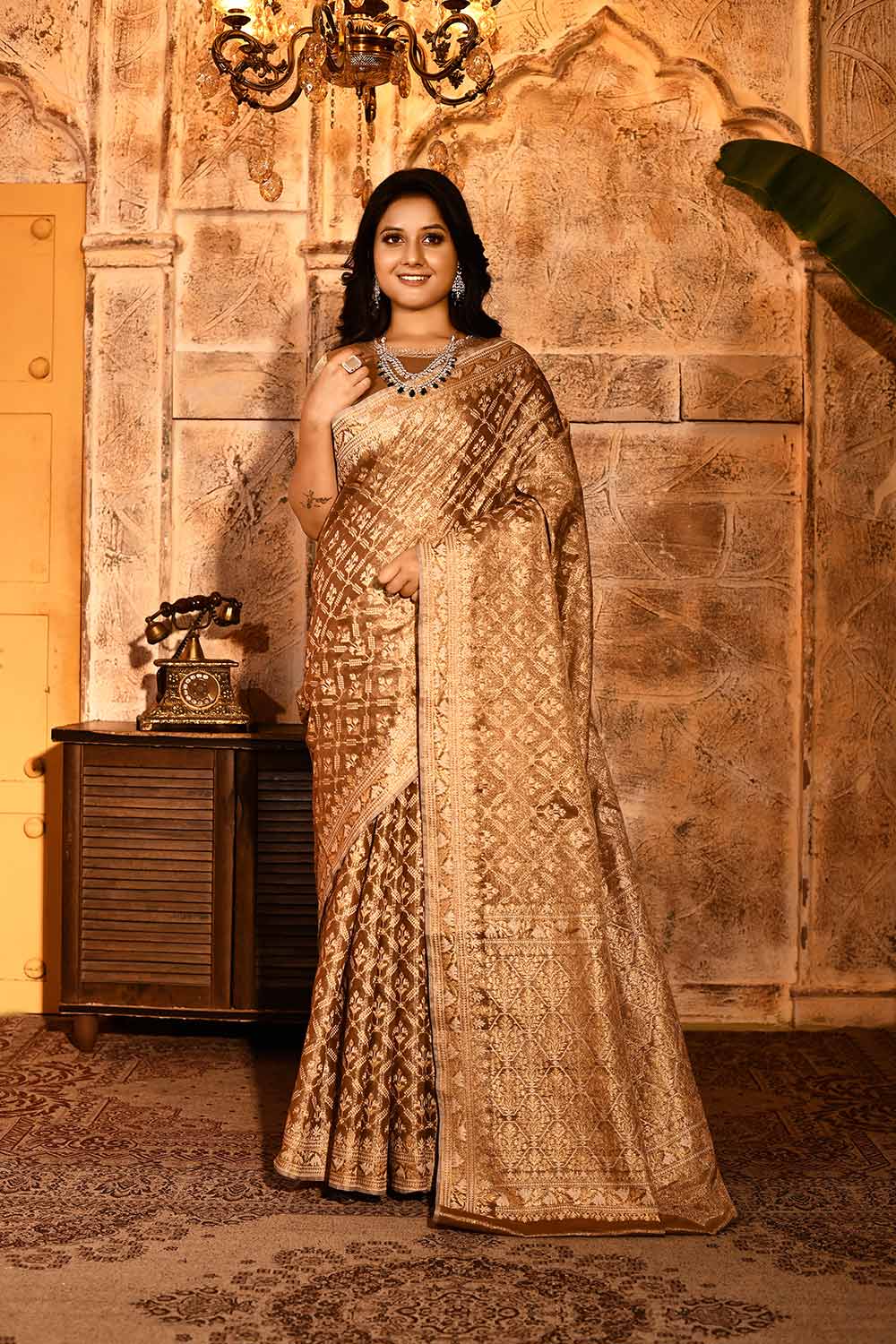 Metallic Banarasi Tissue Handloom Saree Metallic Banarasi Tissue Handloom Saree