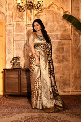Metallic Banarasi Tissue Handloom Saree