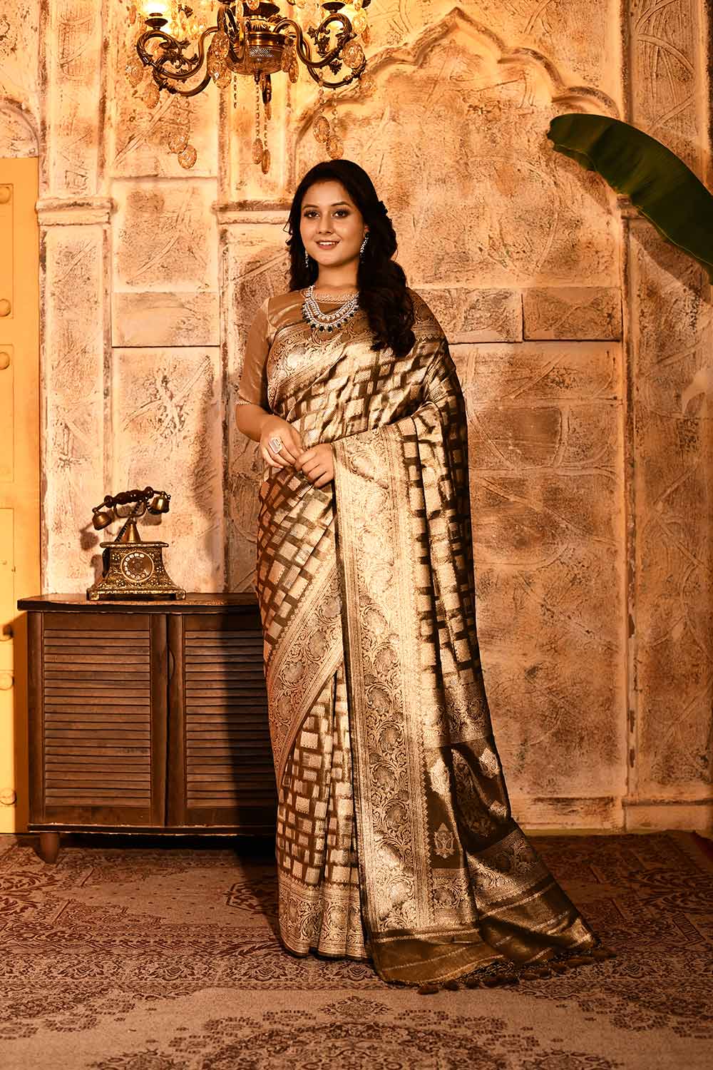 Metallic Banarasi Tissue Handloom Saree Metallic Banarasi Tissue Handloom Saree