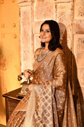 Metallic Banarasi Tissue Handloom Saree