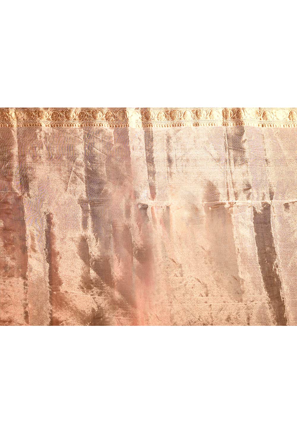 Silver Ektara Pure Kora Tissue Banarasi Handloom Saree Silver Ektara Pure Kora Tissue Banarasi Handloom Saree