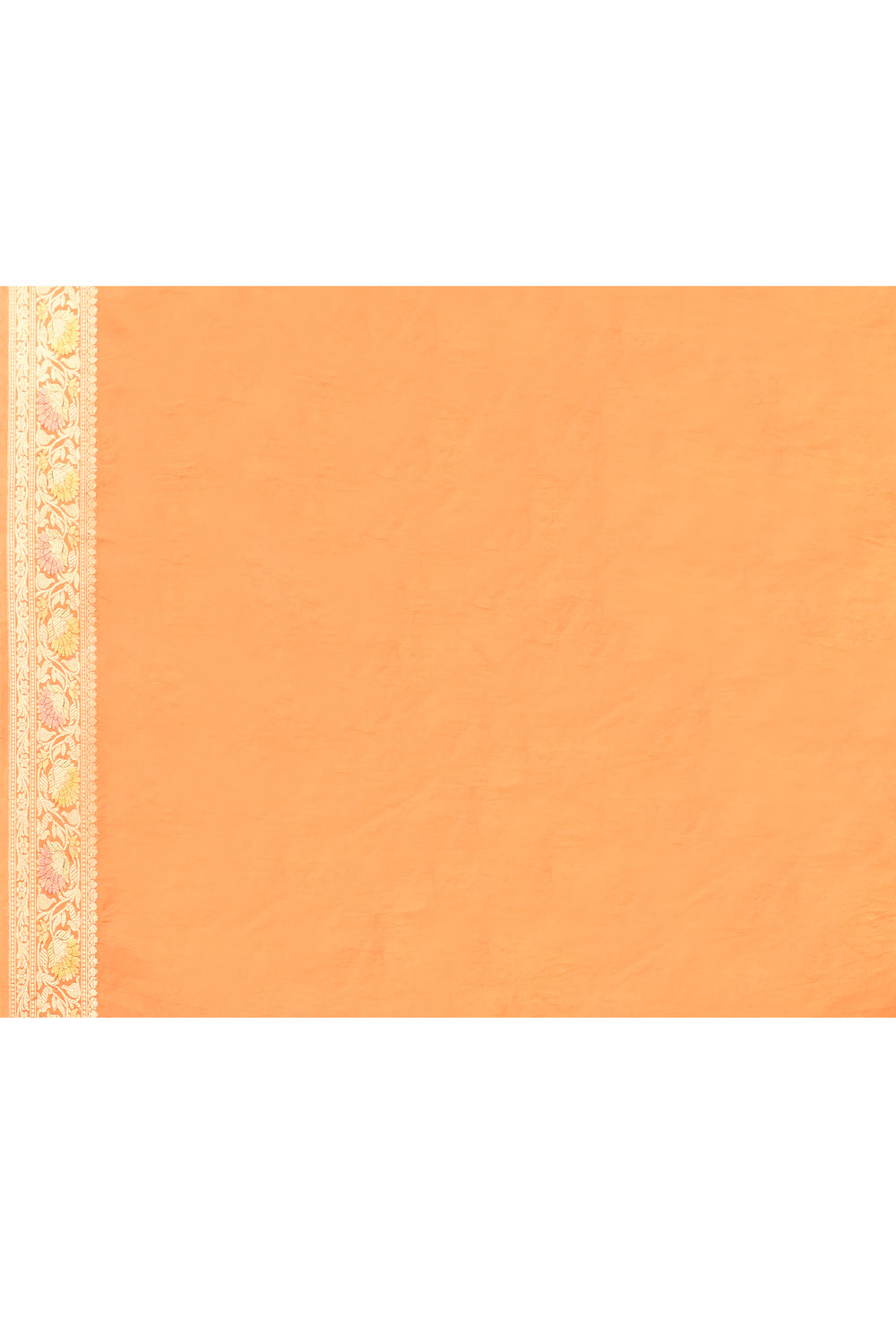 'Ragini' Orange Pure Katan Silk Meenakari Banarasi Handloom Saree 'Ragini' Orange Pure Katan Silk Meenakari Banarasi Handloom Saree