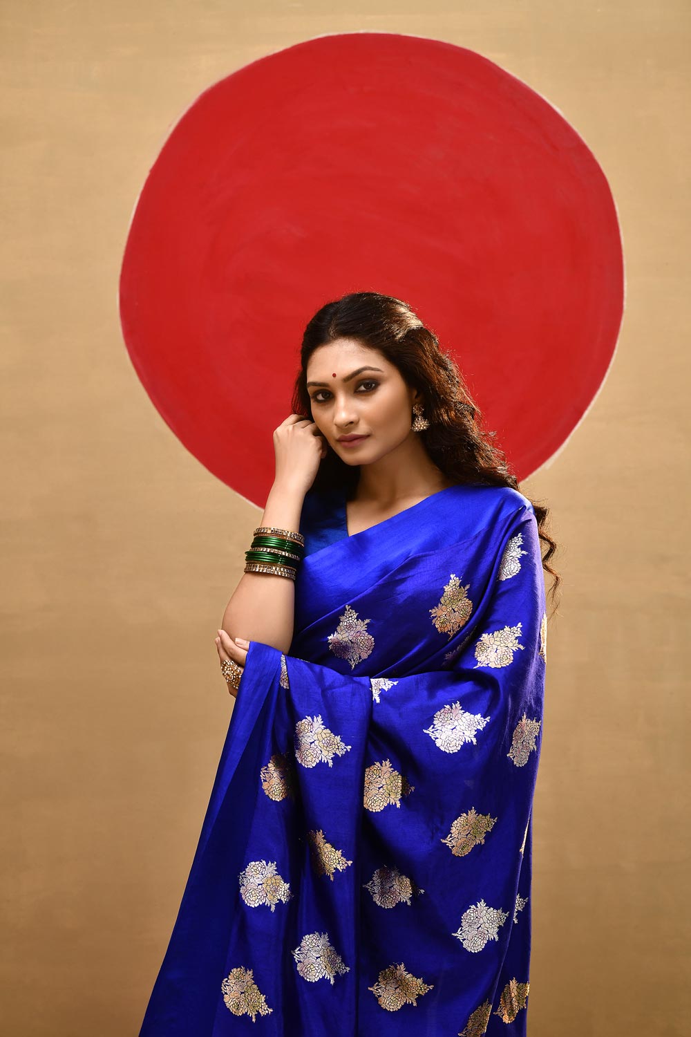 Royal Blue Pure Katan silk Meenakari Banarasi Handloom Saree Royal Blue Pure Katan silk Meenakari Banarasi Handloom Saree