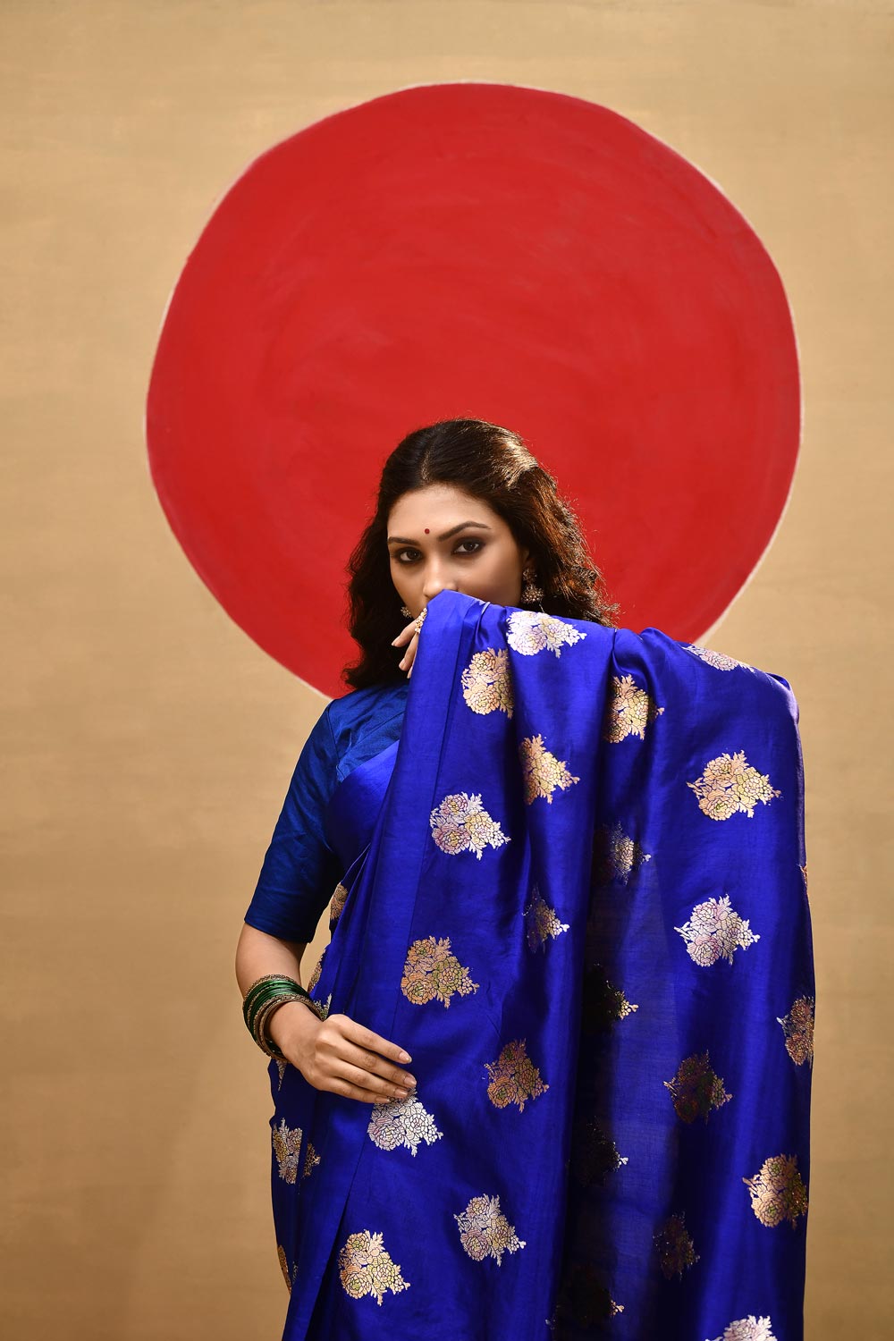 Royal Blue Pure Katan silk Meenakari Banarasi Handloom Saree Royal Blue Pure Katan silk Meenakari Banarasi Handloom Saree