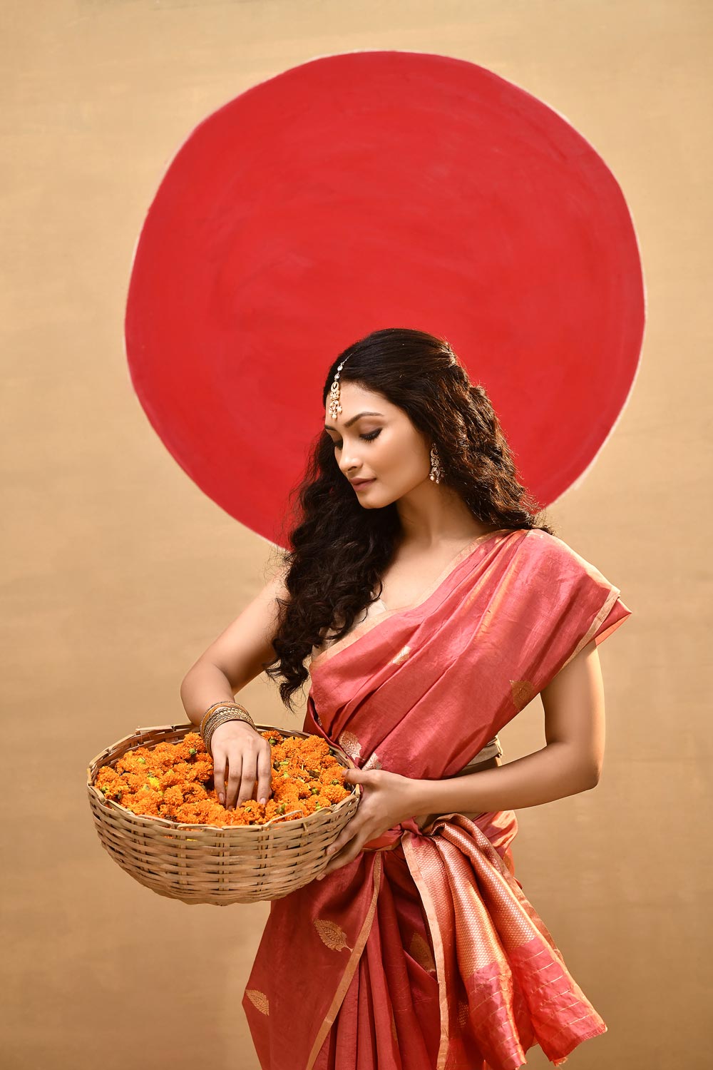 'Lily' Rosy Pink Pure Katan Silk Kadhua Banarasi Handloom Saree 'Lily' Rosy Pink Pure Katan Silk Kadhua Banarasi Handloom Saree