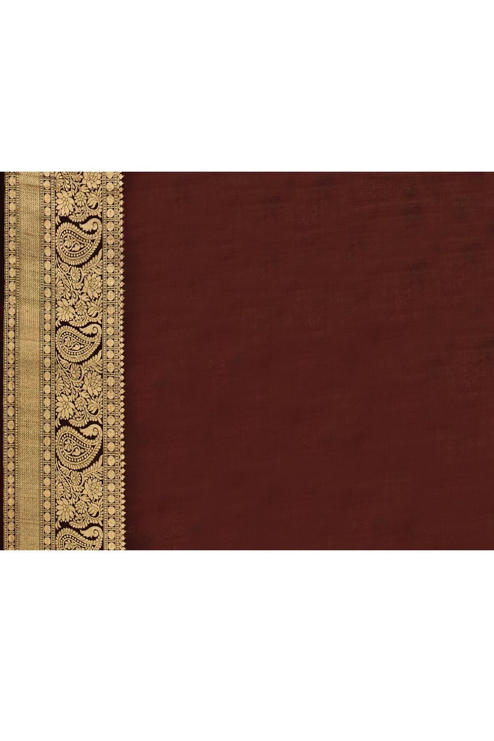 'Arya' Deep Chocolate Wine Pure Katan Silk Kadhua Banarasi Handloom Saree 'Arya' Deep Chocolate Wine Pure Katan Silk Kadhua Banarasi Handloom Saree