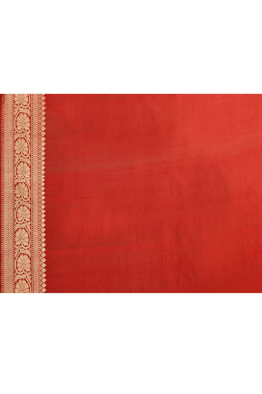 'Chand Boota' Red Pure Katan Silk Kadhua Banarasi Handloom Saree 'Chand Boota' Red Pure Katan Silk Kadhua Banarasi Handloom Saree
