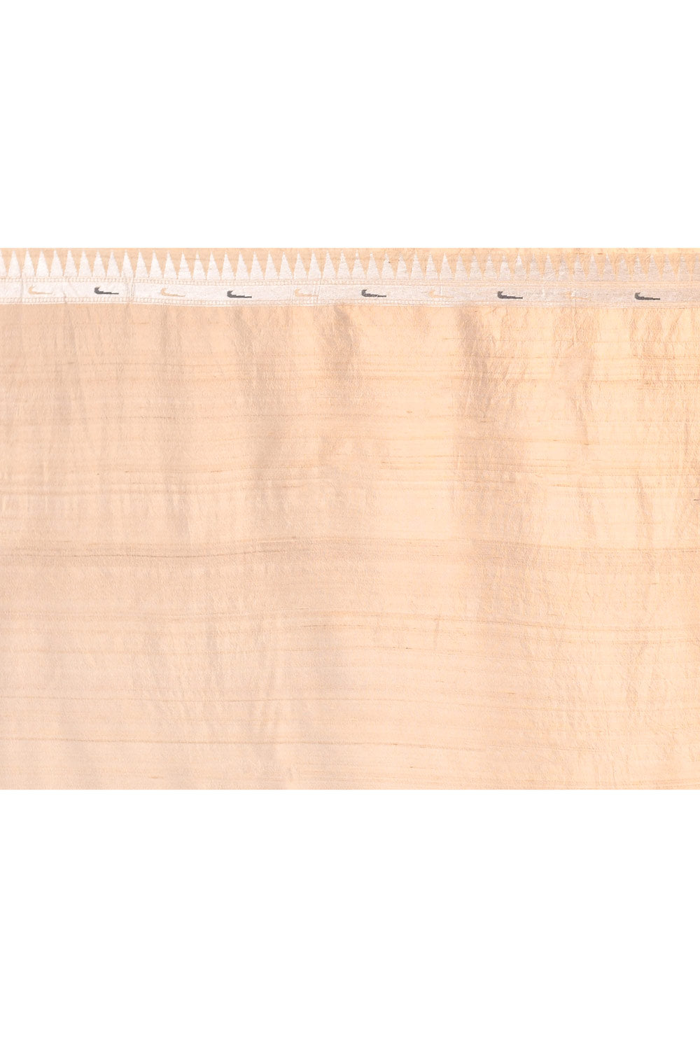'Janki' Ivory Pure Tussar Silk Meenakari Banarasi Handloom Saree 'Janki' Ivory Pure Tussar Silk Meenakari Banarasi Handloom Saree