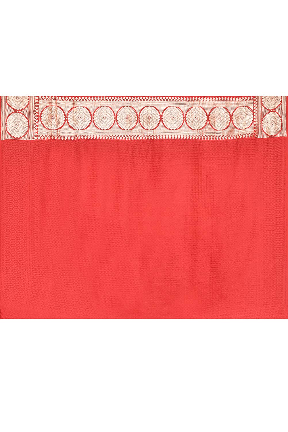 'Lalima' Red Pure Katan Mushru Silk Banarasi Handloom Saree 'Lalima' Red Pure Katan Mushru Silk Banarasi Handloom Saree