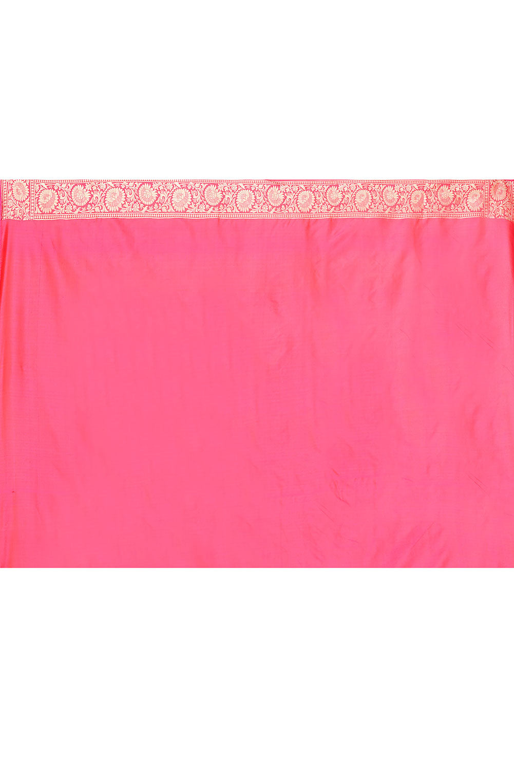 'Gulabi Sadi' Deep Pink Pure Katan Silk Banarasi Handloom Saree 'Gulabi Sadi' Deep Pink Pure Katan Silk Banarasi Handloom Saree