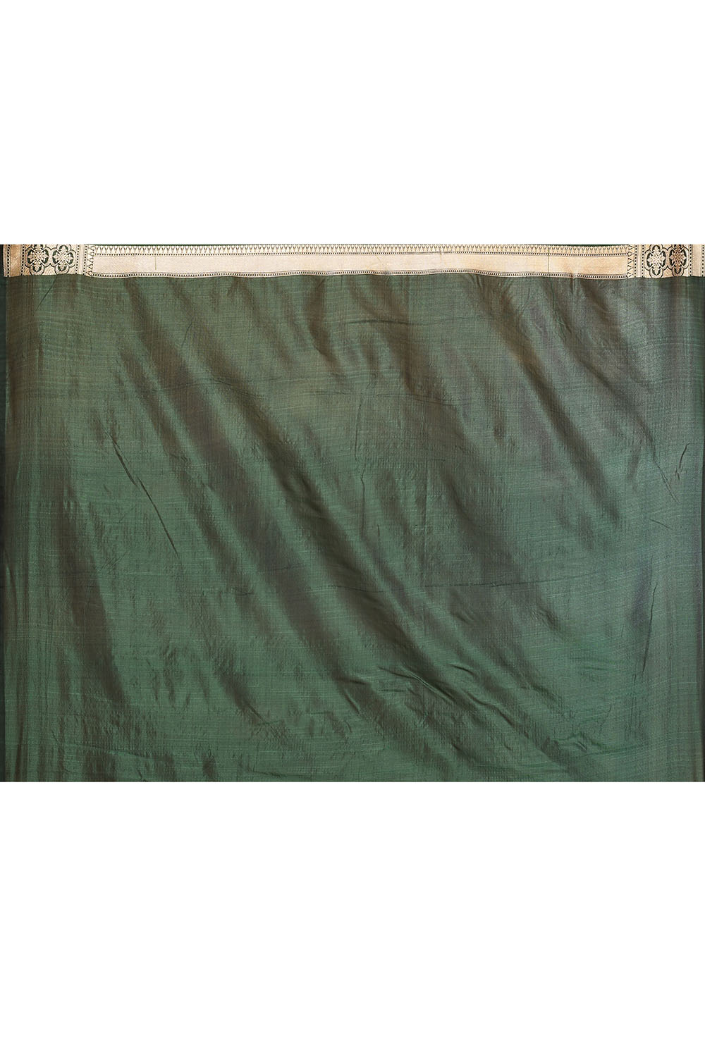 'Pride of Kashi' Bottle Green Pure Katan Silk Banarasi Shikaargah Kadhua Jangla Handloom Saree 'Pride of Kashi' Bottle Green Pure Katan Silk Banarasi Shikaargah Kadhua Jangla Handloom Saree