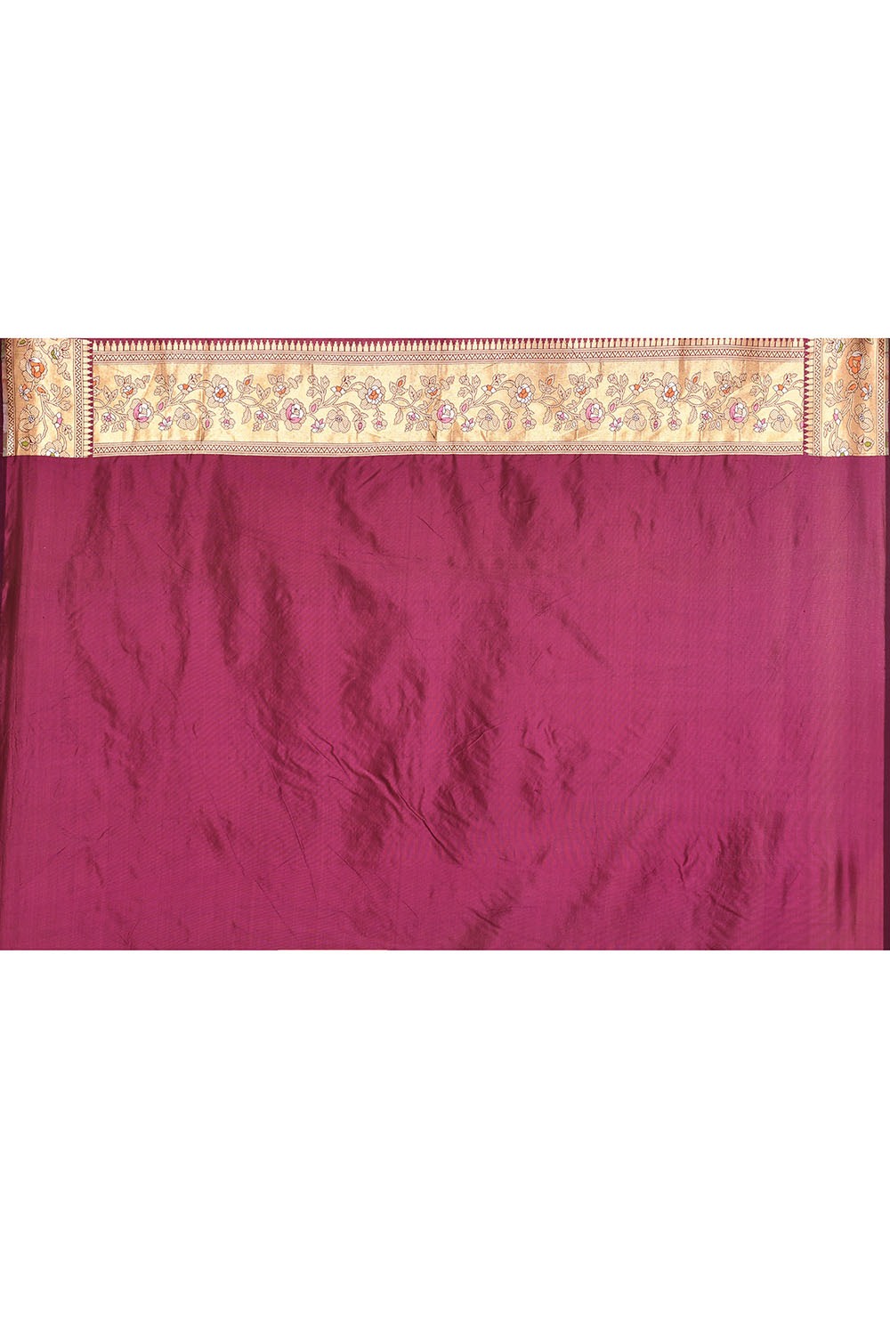 'Rangjaal' Deep Purple Pure Katan Silk Banarasi Handloom Saree with Meenakari Jaal 'Rangjaal' Deep Purple Pure Katan Silk Banarasi Handloom Saree with Meenakari Jaal