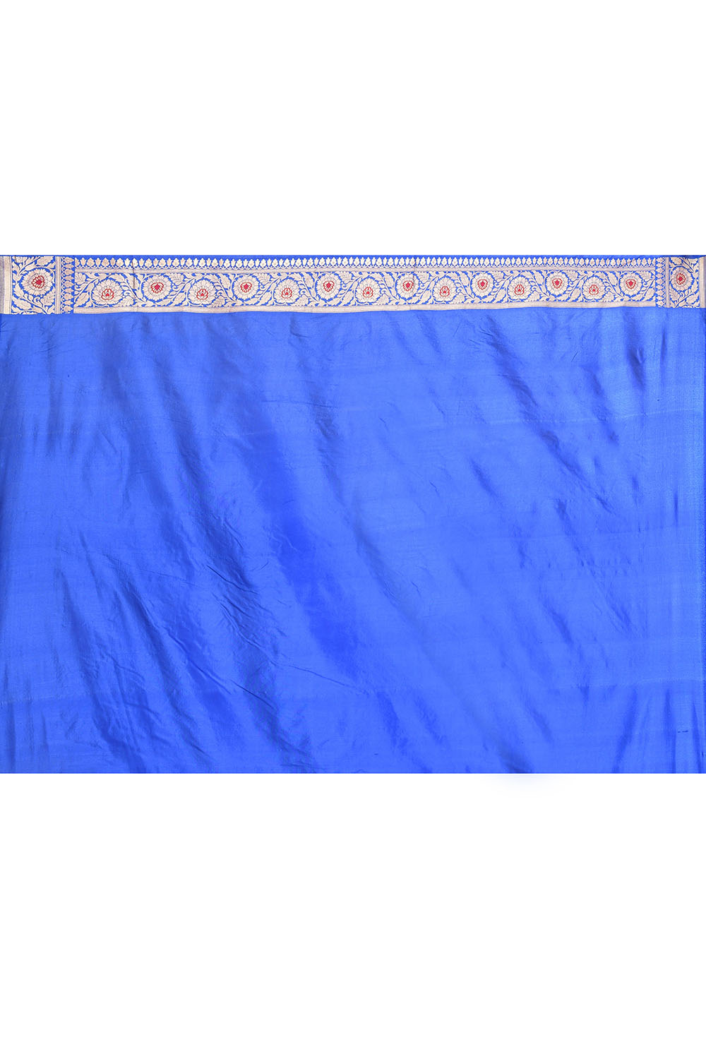 'Royal Majesty' Deep Royal Blue Pure Katan Silk Banarasi Handloom Saree with Meenakari Jaal 'Royal Majesty' Deep Royal Blue Pure Katan Silk Banarasi Handloom Saree with Meenakari Jaal