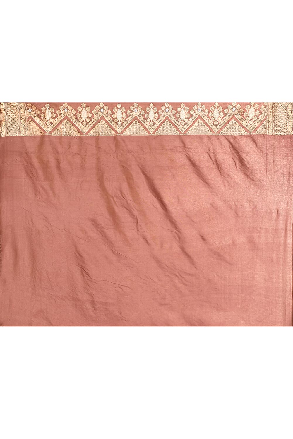 'Gulbahar' Brown Pure Katan Silk Banarasi Handloom Saree 'Gulbahar' Brown Pure Katan Silk Banarasi Handloom Saree