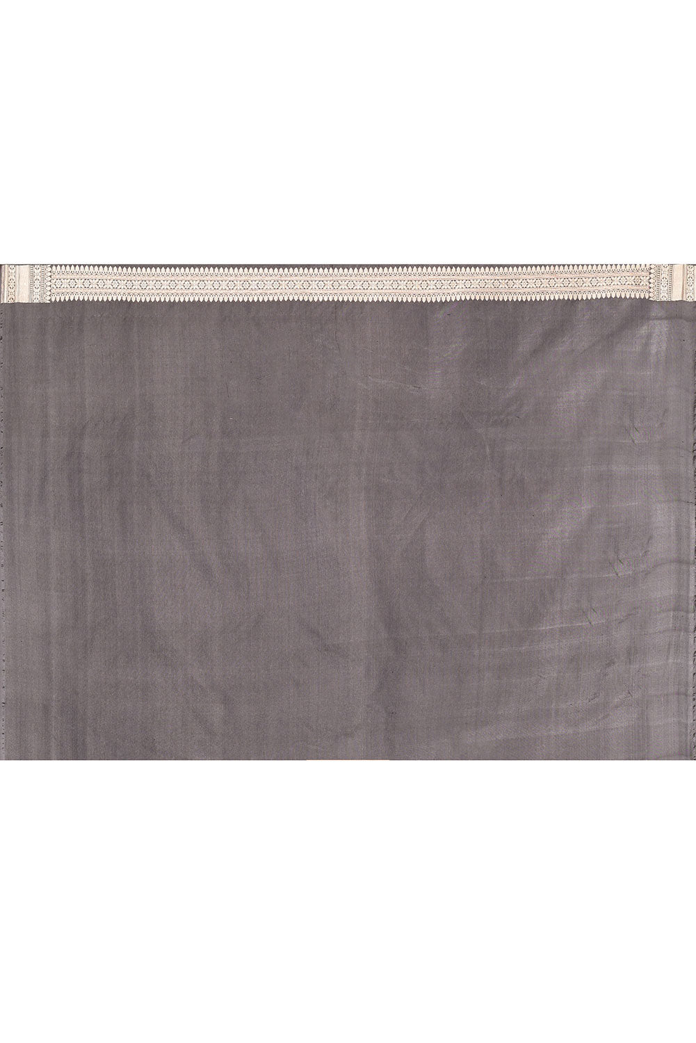 'Hunar' Silver Grey Meenakari Tanchoi Brocade Pure Katan Silk Banarasi Handloom Saree 'Hunar' Silver Grey Meenakari Tanchoi Brocade Pure Katan Silk Banarasi Handloom Saree