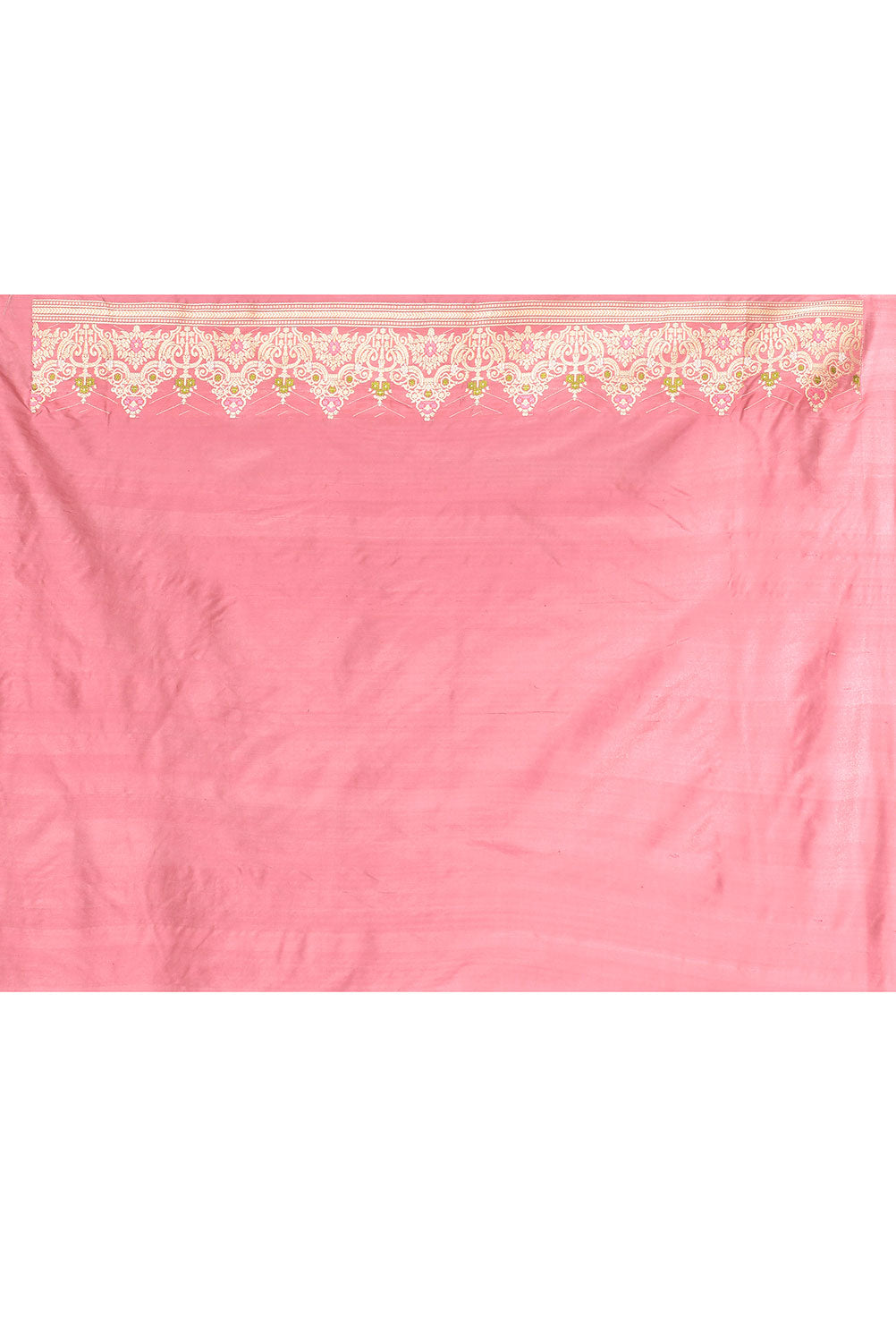 'Deep Old Rose Pink' Pure Katan Silk Banarasi Handloom Saree With Kadhua Meenakari Boota and Border 'Deep Old Rose Pink' Pure Katan Silk Banarasi Handloom Saree With Kadhua Meenakari Boota and Border