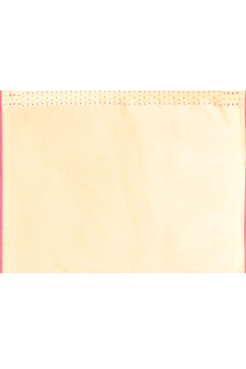 'Shuchi' Off - White Pure Katan Silk Banarasi Handloom Saree with all Over Meenakari Jaal 'Shuchi' Off - White Pure Katan Silk Banarasi Handloom Saree with all Over Meenakari Jaal