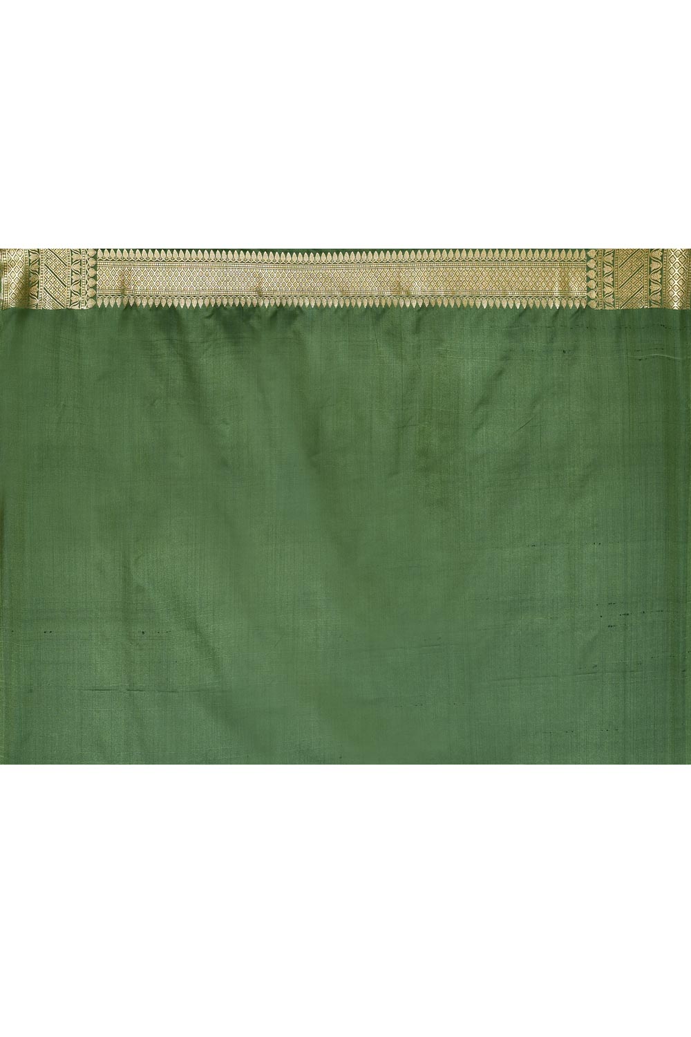 Dusty Pine Green Semi Katan Mushru Satin Banarasi Handloom Saree Dusty Pine Green Semi Katan Mushru Satin Banarasi Handloom Saree